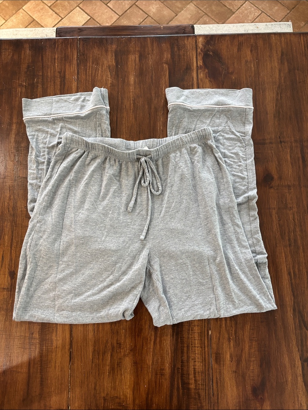 Shabby Chic Light Gray Kids Drawstring Joggers